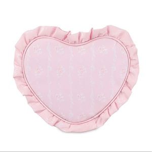 NWT Stoney Clover Lane High Tea Printed Ruffle Heart Pouch